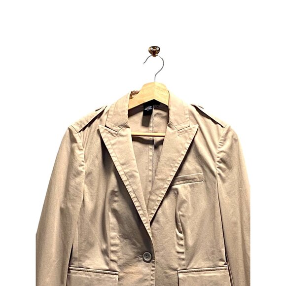 Victoria’s Secret Body By Victoria Blazer Beige Size 6 Y2K Neutral Minimalist - Picture 5 of 14